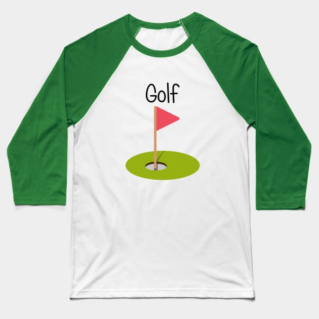 Golf Baseball T-Shirt by EclecticWarrior101